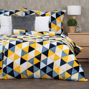 4Home Obliečky mikroflanel Scandi triangle, 140 x 220 cm, 70 x 90 cm vyobraziť