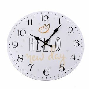 Nástenné hodiny Hello new day, pr. 34 cm vyobraziť