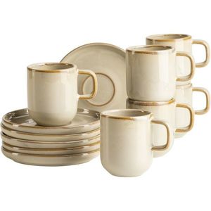 Mäser Súprava šálok na espresso s podšálkami Cordelia Sand, 6+6 ks vyobraziť