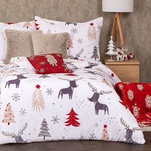 4Home Obliečky Cute reindeer mikroflanel, 140 x 220 cm, 70 x 90 cm vyobraziť