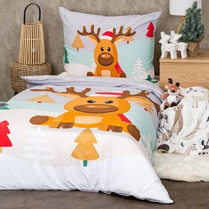 4Home Bavlnené obliečky Christmas reindeer, 140 x 200 cm, 70 x 90 cm vyobraziť