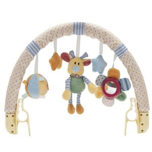 Baby Mix Hračka na kočík Kvety, medvedík a hviezdičky, 80 cm vyobraziť