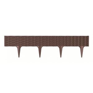 Trávny lem Rattan hnedá, 390 cm vyobraziť