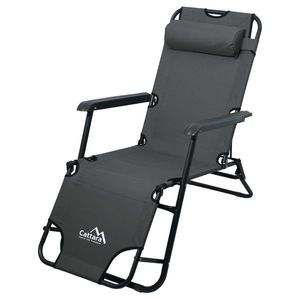 Cattara 13513 Skladacie ležadlo Comfort, antracit, 155 x 61 cm vyobraziť