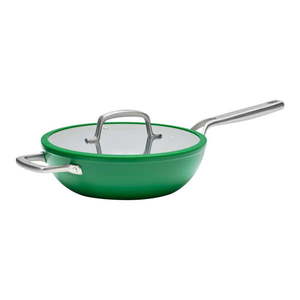 Wok panvica s pokrievkou/s keramickým povrchom ø 28 cm Meda 3.0 – FABINI vyobraziť
