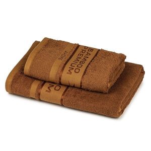 4Home Sada Bamboo Premium osuška a uterák hnedá, 70 x 140 cm, 50 x 100 cm vyobraziť