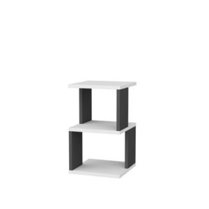 Nočný stolík Carter White Anthracite vyobraziť