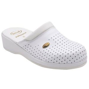 Scholl CLOG BACK GUARD - zdravotné pantofle PROFESIONAL veľ. 41, biela, 41 EU vyobraziť