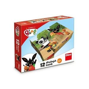 Dino BING 12 Drevené licenčné kocky vyobraziť
