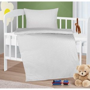 Bellatex Detský set vankúša a prikrývky Kosoštvorce sivá, 75 x 100 cm, 42 x 32 cm vyobraziť