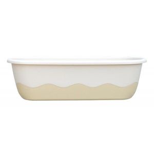 Plastia Samozavlažovací truhlík Mareta 60 cm, slonová kosť svetlá + tmavá vyobraziť