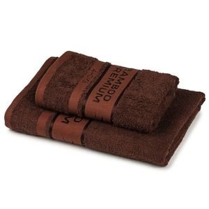 4Home Sada Bamboo Premium osuška a uterák tmavohnedá, 70 x 140 cm, 50 x 100 cm vyobraziť