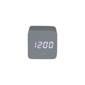 Karlsson 5982GY dizajnové LED hodiny s budíkom sivá, 7 cm vyobraziť