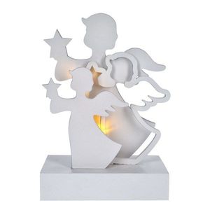 Solight LED anjeli, drevo, biela farba, 2x AA vyobraziť