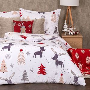 4Home Obliečky Cute reindeer mikroflanel, 160 x 200 cm, 70 x 80 cm vyobraziť