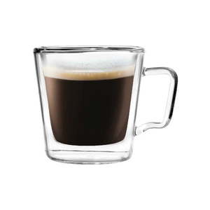 Sklenené hrnčeky v súprave 2 ks na espresso/dvojstenné 80 ml Diva – Vialli Design vyobraziť