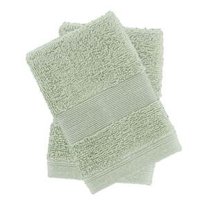 Zelené froté bavlnené uteráky v súprave 2 ks 30x30 cm Anti–Bacterial – Catherine Lansfield vyobraziť