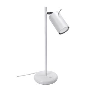 Biela kovová stolová lampa (výška 43 cm) Etna – Sollux vyobraziť