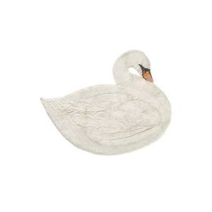 Krémový prateľný/ručne tkaný bavlnený detský koberec 100x120 cm Swan – Lorena Canals vyobraziť