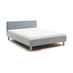 Modrá/sivá čalúnená dvojlôžková posteľ bez roštu 140x200 cm Lena – Meise Möbel vyobraziť