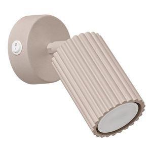 Taupe kovové bodové svietidlo 8x16 cm Gleam – Sollux vyobraziť