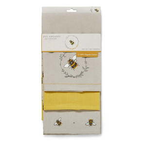 Bavlnené utierky v súprave 3 ks 45x65 cm Bumble Bees – Cooksmart ® vyobraziť