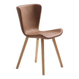 Hnedé kovové jedálenské stoličky v súprave 2 ks Teslin – Unique Furniture vyobraziť