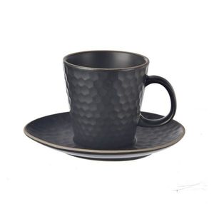 Čierna keramická šálka na cappuccino 250 ml Tea Time – Orion vyobraziť