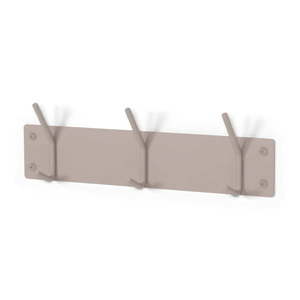 Taupe kovový nástenný vešiak 40 cm Fusion – Spinder Design vyobraziť