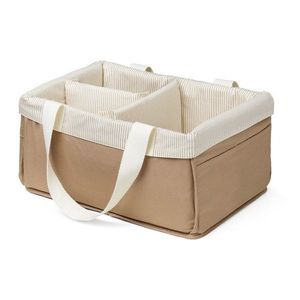 Svetlohnedý látkový detský úložný box 24x34x17 cm Classic Stripes Camel – Cam Cam Copenhagen vyobraziť