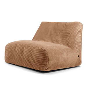 Hnedý menčestrový sedací vak Sofa Tube – SLOWDOWN vyobraziť