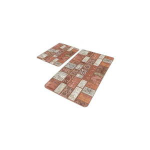 Hnedé zamatové kúpeľňové predložky v súprave 2 ks 60x100 cm – Mila Home vyobraziť