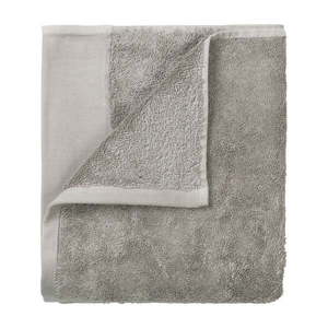 Sivé froté bavlnené uteráky v súprave 4 ks 30x30 cm Riva – Blomus vyobraziť