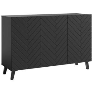 Livetastic ŠIROKÁ KOMODA, čierna, 120/78/39 cm vyobraziť