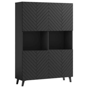 Livetastic VYSOKÁ KOMODA, čierna, 120/172/39 cm vyobraziť