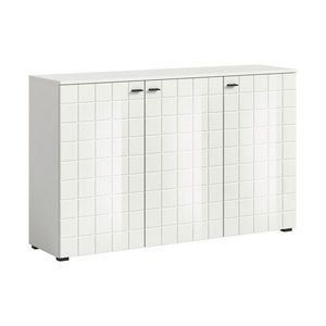 MID.YOU ŠIROKÁ KOMODA, biela s vysokým leskom, 138/87/37 cm vyobraziť