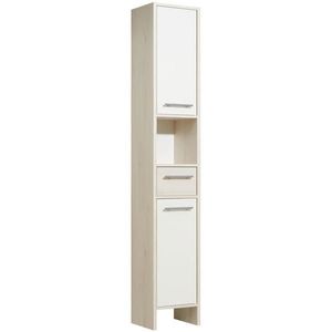 Carryhome VYSOKÁ SKRINKA, biela, farba pínie, 33/196/28 cm vyobraziť