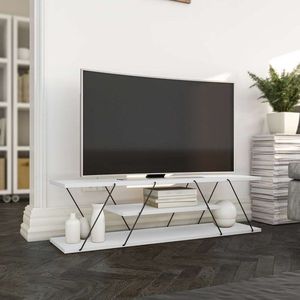 TV stolík Canaz v2 - White, Black vyobraziť