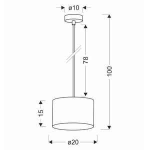Závesná lampa PANDY čierna 1x40W E27 tienidlo sivá+zlatá vyobraziť