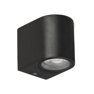 Záhradná lampa Lobelia, zaoblená fasáda, 9, 4x8cm, čierna, 1x35W, GU10, IP44 vyobraziť