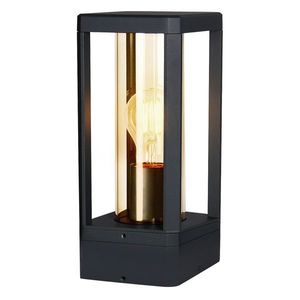 Záhradná lampa CISSUS – čierna kovová stojaca lampa E27 IP54 – moderné vonkajšie osvetlenie vyobraziť