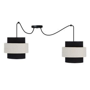 Závesná lampa Benta P čierna 2x40W E27 tienidlo čierna+krémová vyobraziť
