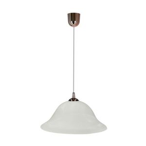 Závesná lampa Vera s medeným povrchom, 1x60W, E27, alabastrové tienidlo vyobraziť