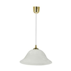 Závesná lampa Vera, zlatá, 1x60W, E27, alabastrové tienidlo vyobraziť