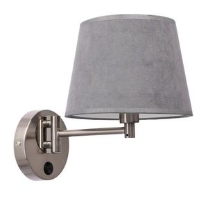 Nástenná lampa Ibis saténová 1x40W E14 grafitové tienidlo vyobraziť