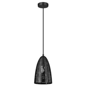 Závesná lampa Bene 20/33 kužeľ 1x60w e27 prelamovaná čierna vyobraziť