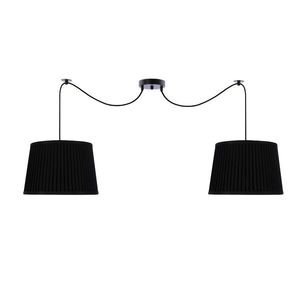 Závesná lampa Gillo čierna 2X40W E27 tienidlo čierne vyobraziť