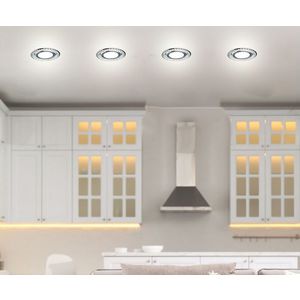 Strieborné LED stropné svietidlo 6500K SSP-30 vyobraziť