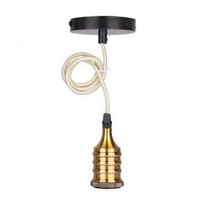 Závesná lampa z patiny/čierneho kovu E27 vyobraziť