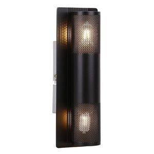 Čierna kovová nástenná lampa 2x10W G9 Emu vyobraziť